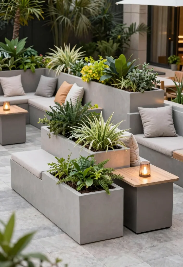 14 Block Planter Ideas That Feel Modern & Clean 53 14 Block Planter Ideas That Feel Modern & Clean - 14. Multi-Function Planters 1