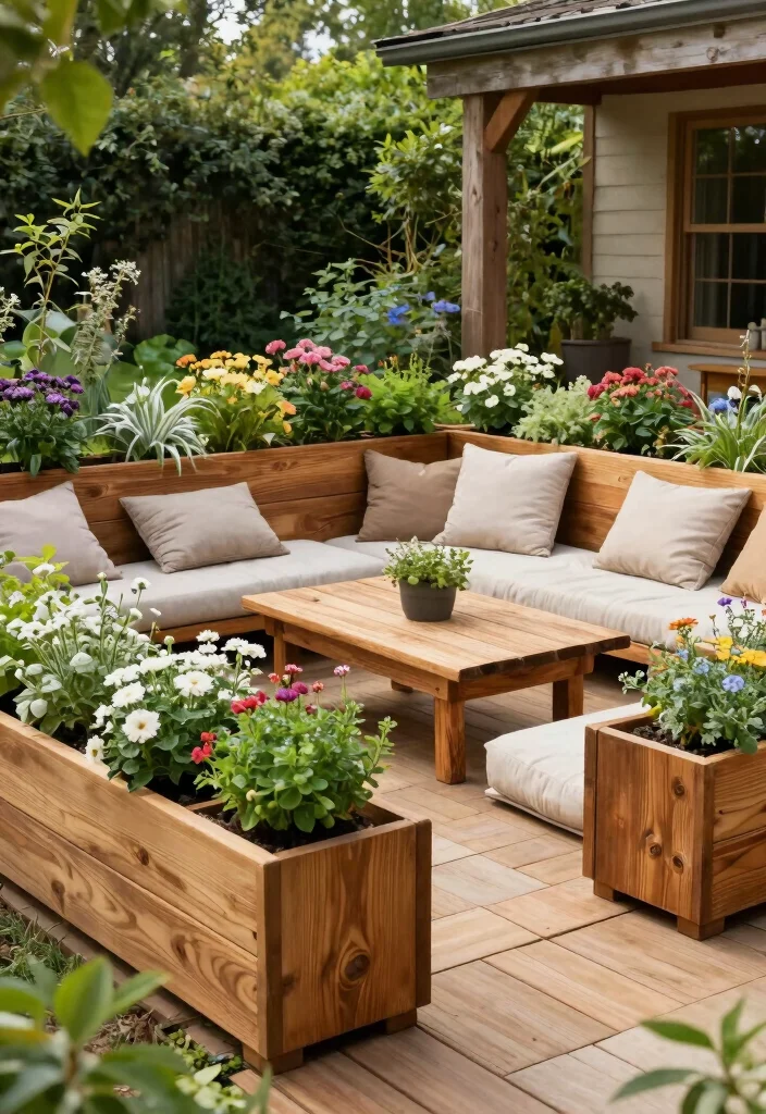 14 Block Planter Ideas That Feel Modern & Clean 2 14 Block Planter Ideas That Feel Modern & Clean - 2. Wooden Block Wonders 1