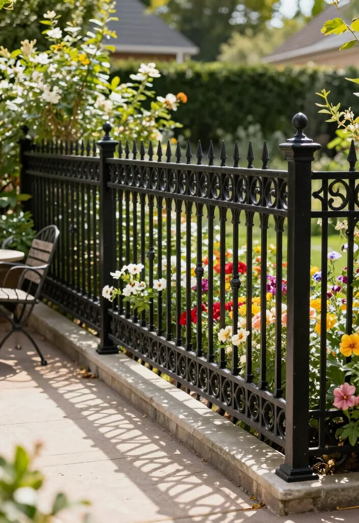 14 Cheapest Fence 2026 Trending Ideas That Still Look Amazing 36 14 Cheapest Fence 2026 Trending Ideas That Still Look Amazing - 6. Metal Garden Fencing 1