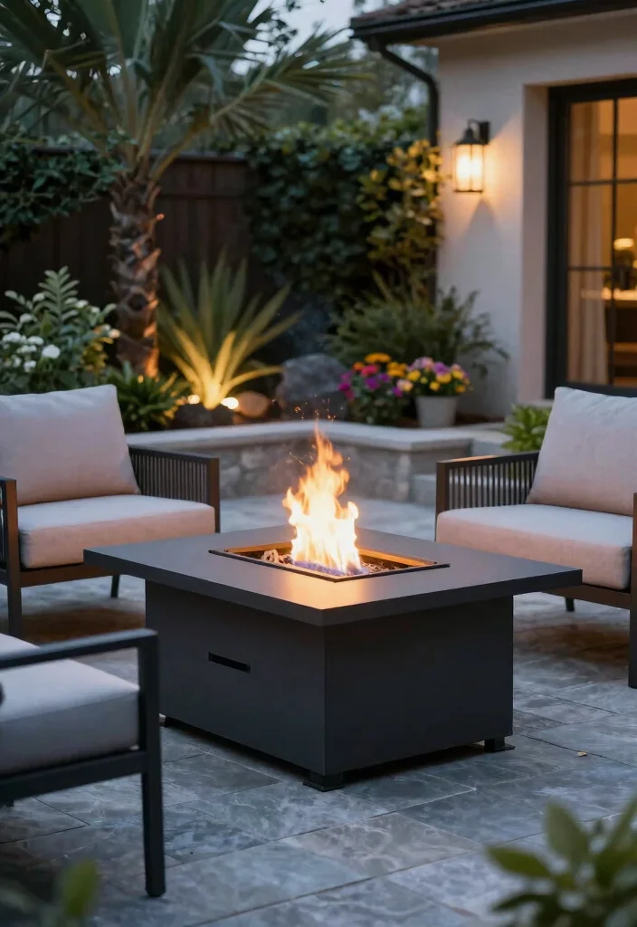 14 Deck Fire Pit Ideas for the Ultimate Hangout Spot 30 14 Deck Fire Pit Ideas for the Ultimate Hangout Spot - 6. Natural Gas Fire Pit 1