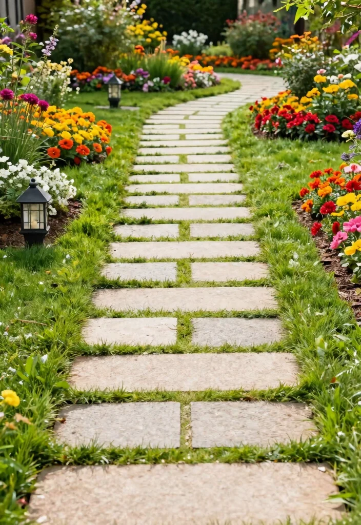 14 Outdoor Stairs Ideas That Elevate Your Landscape - 5. Paver Pathway Steps 1