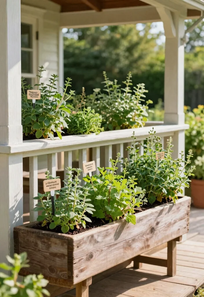 14 Ranch Front Porch Ideas With Rustic Appeal 51 14 Ranch Front Porch Ideas With Rustic Appeal - 11. Herb Garden Planters 1