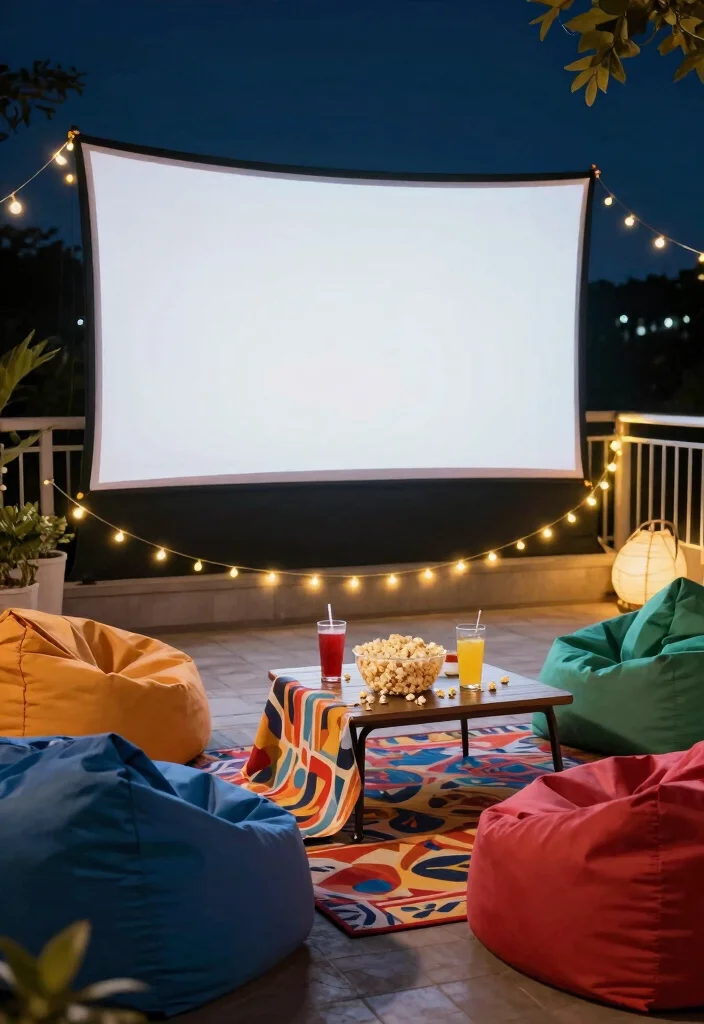 14 Toca Boca Balcony Ideas Coastal Villa Fans Will Love 14 14 Toca Boca Balcony Ideas Coastal Villa Fans Will Love - 4. Playful Outdoor Movie Area 1