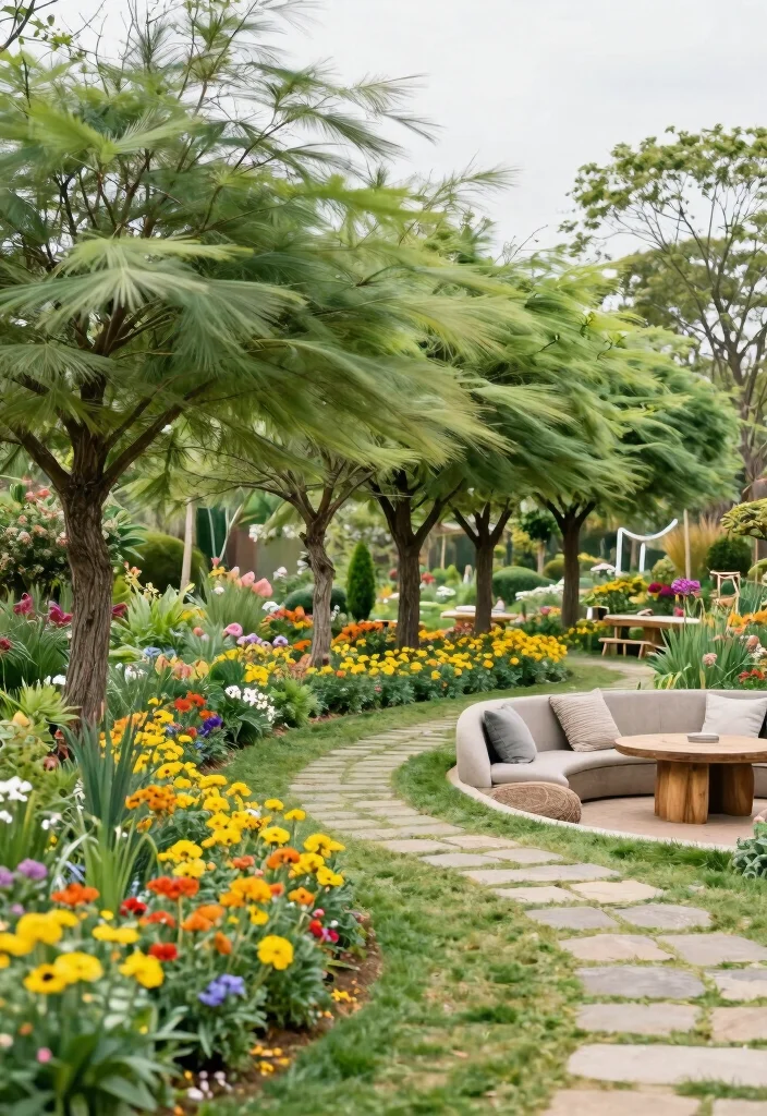 14 Tree Fence Ideas That Blend Nature & Privacy - 5. Curvy Tree Line 1