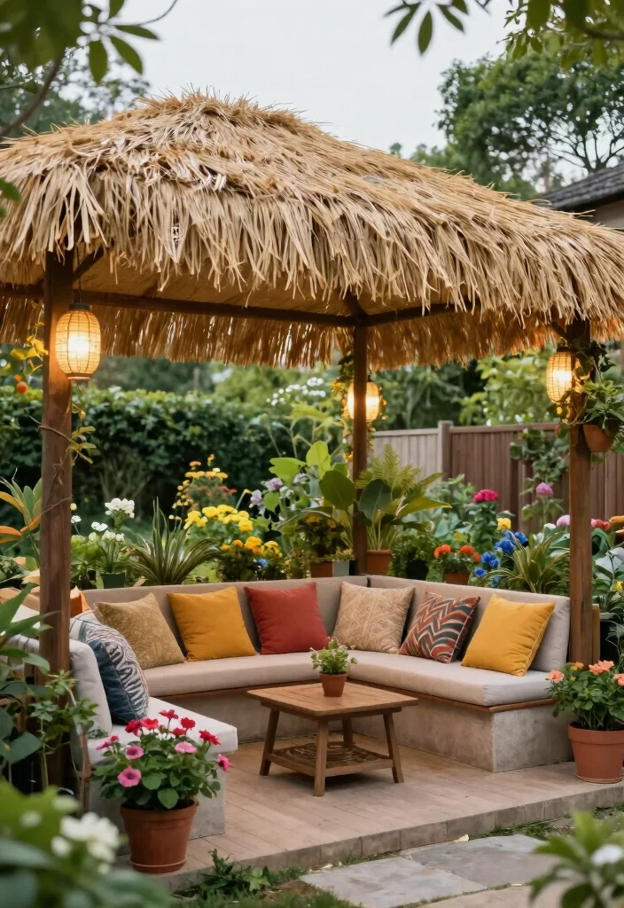 15 Awning Ideas Patio Spaces Will Love - 12. Natural Straw Awnings 1