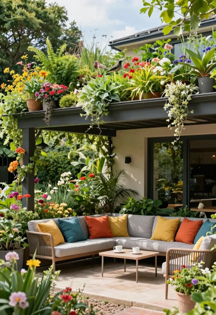 15 Awning Ideas Patio Spaces Will Love - 4. Green Roof Awnings 1