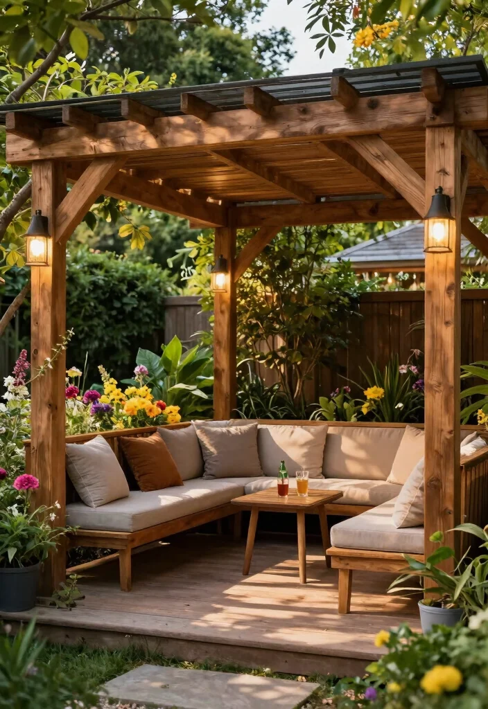 15 Awning Ideas Patio Spaces Will Love - 6. Wooden Shade Structures 1