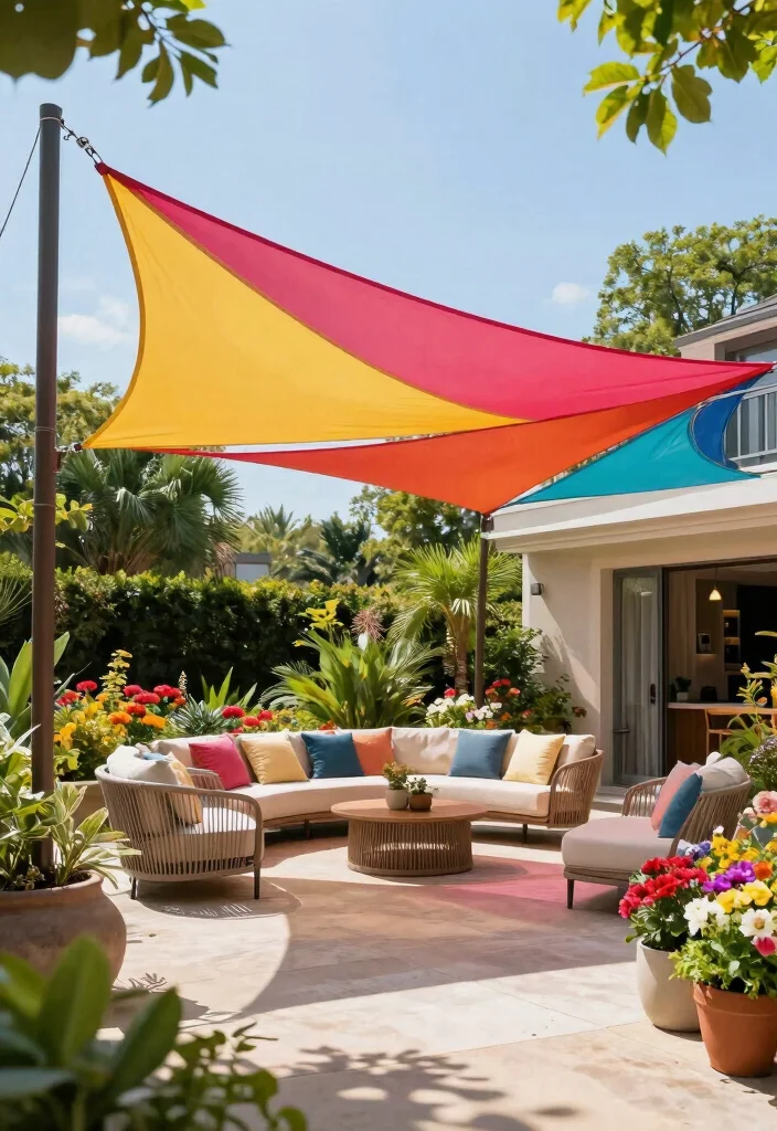 15 Awning Ideas Patio Spaces Will Love - 7. Biodegradable Shade Sails 1