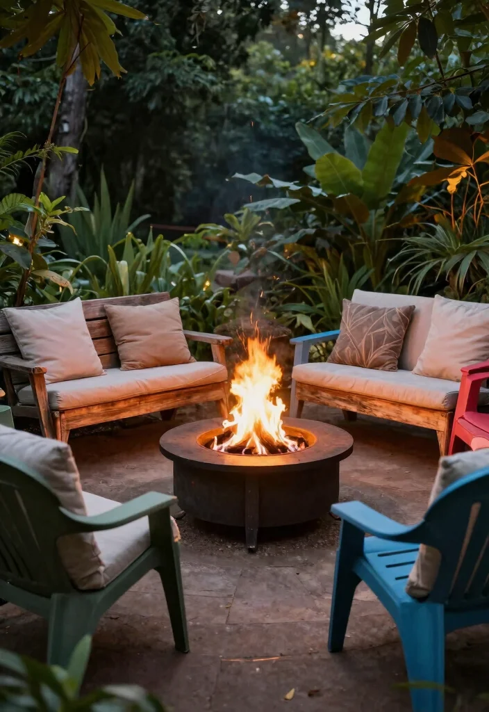 15 Fire Pit Ideas Outdoor Spaces Will Obsess Over - 13. Fire Pit with Eco-Friendly Seating Options 1