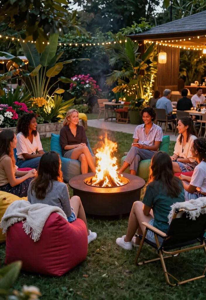 15 Fire Pit Ideas Outdoor Spaces Will Obsess Over - 14. Interactive Fire Pit with Seating Arrangement 1