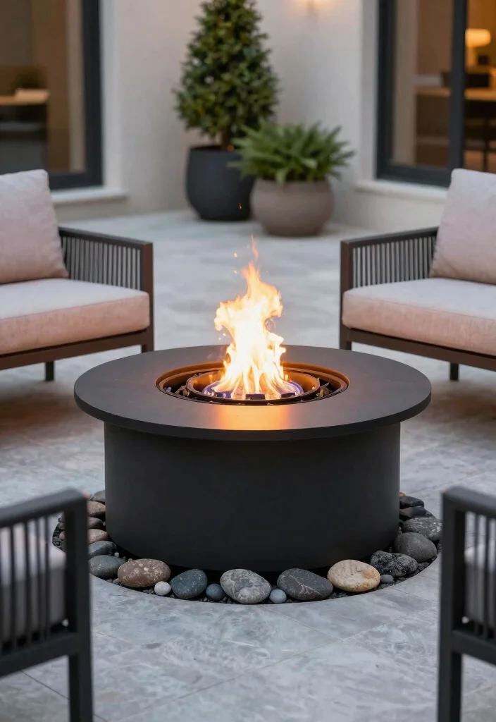 15 Fire Pit Ideas Outdoor Spaces Will Obsess Over - 9. Fire Pit with Eco-Friendly Biofuel 1