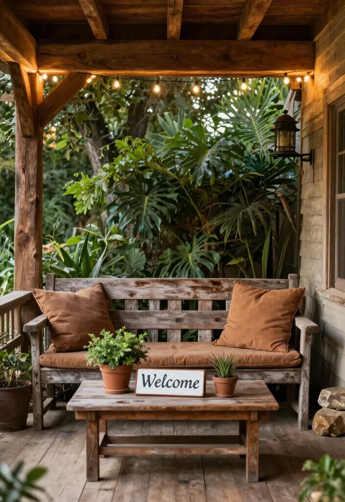 15 Front Porch Entryway Ideas That Feel Warm & Welcoming 1 15 Front Porch Entryway Ideas That Feel Warm & Welcoming - 1. Rustic Charm with Natural Wood 1