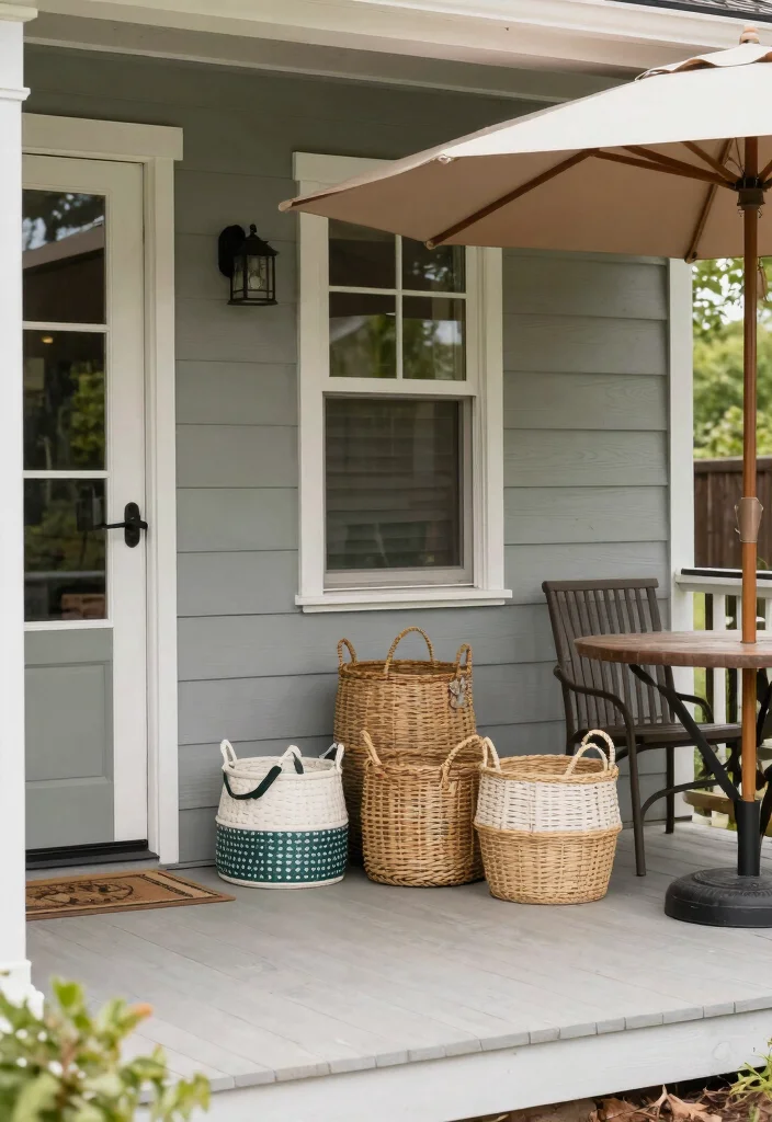 15 Front Porch Entryway Ideas That Feel Warm & Welcoming 41 15 Front Porch Entryway Ideas That Feel Warm & Welcoming - 11. Functional Accessories 1