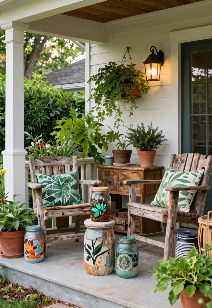 15 Front Porch Entryway Ideas That Feel Warm & Welcoming 42 15 Front Porch Entryway Ideas That Feel Warm & Welcoming - 12. Eco-Friendly Decor 1