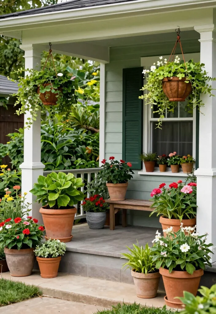 15 Front Porch Entryway Ideas That Feel Warm & Welcoming 38 15 Front Porch Entryway Ideas That Feel Warm & Welcoming - 8. Greenery Galore 1