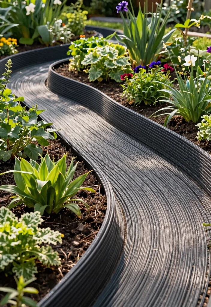 15 Front Yard Edging Ideas That Define Your Landscape Beautifully 50 15 Front Yard Edging Ideas That Define Your Landscape Beautifully - 11. Fiber Edging 1