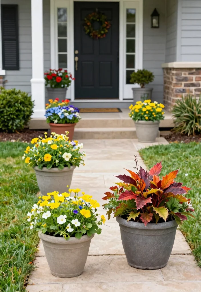15 Front of House Planter Ideas That Boost Curb Appeal 61 15 Front of House Planter Ideas That Boost Curb Appeal - 12. Seasonal Planter Displays 1
