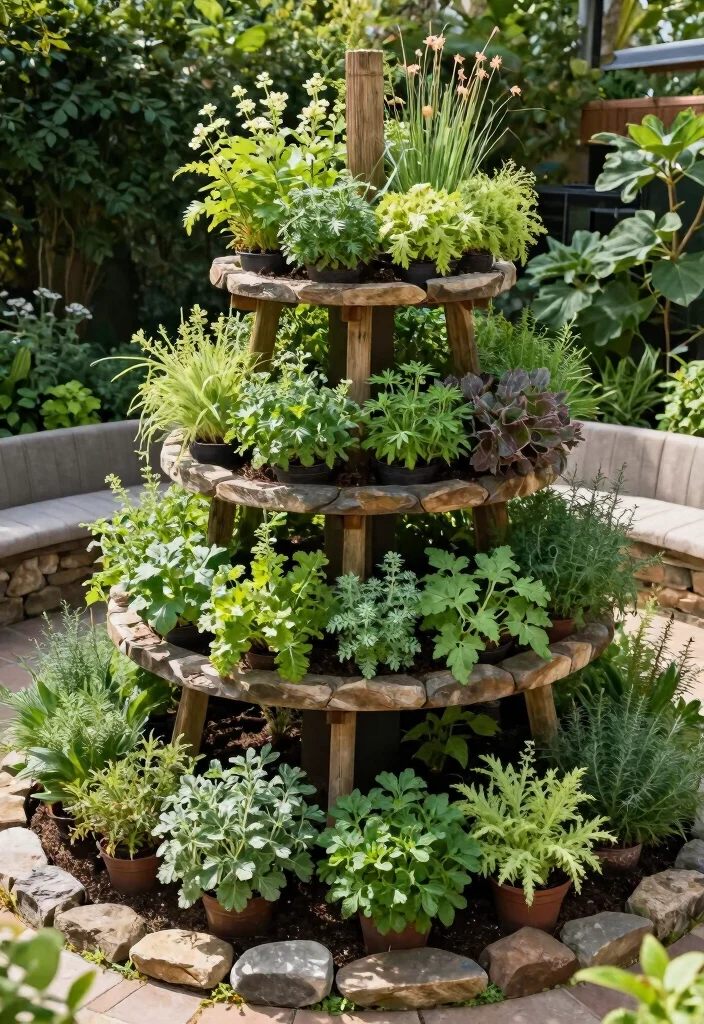 15 Low Water Gardening Ideas for a Drought Friendly Yard 40 15 Low Water Gardening Ideas for a Drought Friendly Yard - 10. Herb Spiral 1