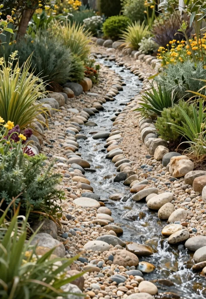 15 Low Water Gardening Ideas for a Drought Friendly Yard 14 15 Low Water Gardening Ideas for a Drought Friendly Yard - 4. Dry River Beds 1