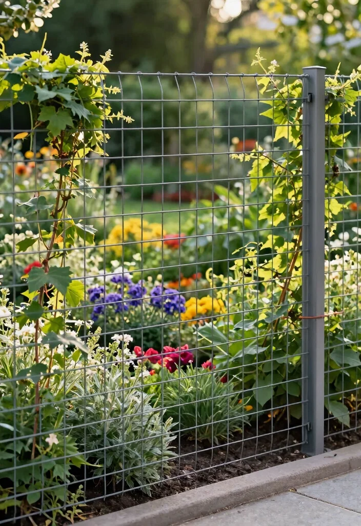 15 Simple Fence Ideas That Are Clean & Modern - 13. Modern Wire Fencing 1