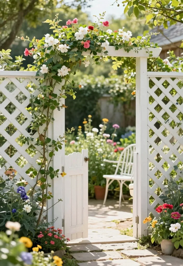 15 Simple Fence Ideas That Are Clean & Modern - 5. Lattice Fencing 1