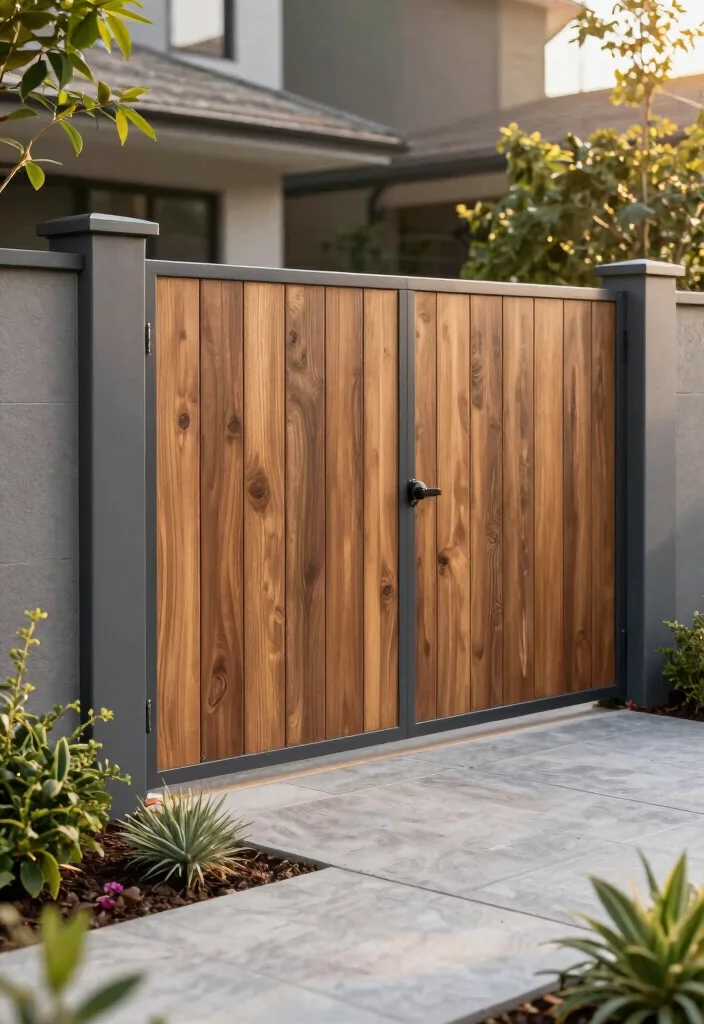 15 Simple Fence Ideas That Are Clean & Modern - 7. Composite Material Fencing 1