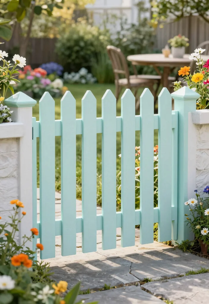 15 Simple Fence Ideas That Are Clean & Modern - 8. Picket Fencing with a Modern Twist 1