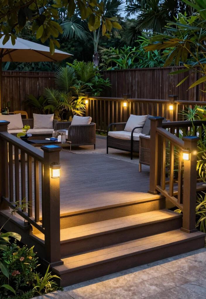 15 Solar Lights Ideas Outdoor Walkway Designs That Glow Beautifully 49 15 Solar Lights Ideas Outdoor Walkway Designs That Glow Beautifully - 9. Solar Deck Lights 1