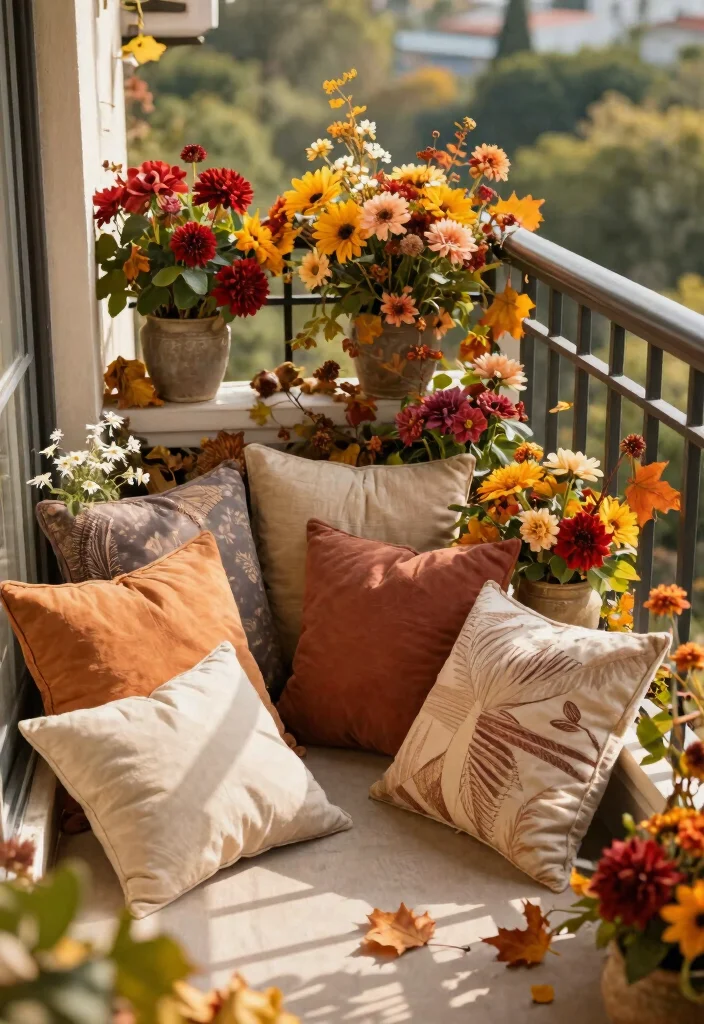15 Zen Balcony Ideas for a Calm & Minimal Escape - 14. Seasonal Decor Adjustments 1