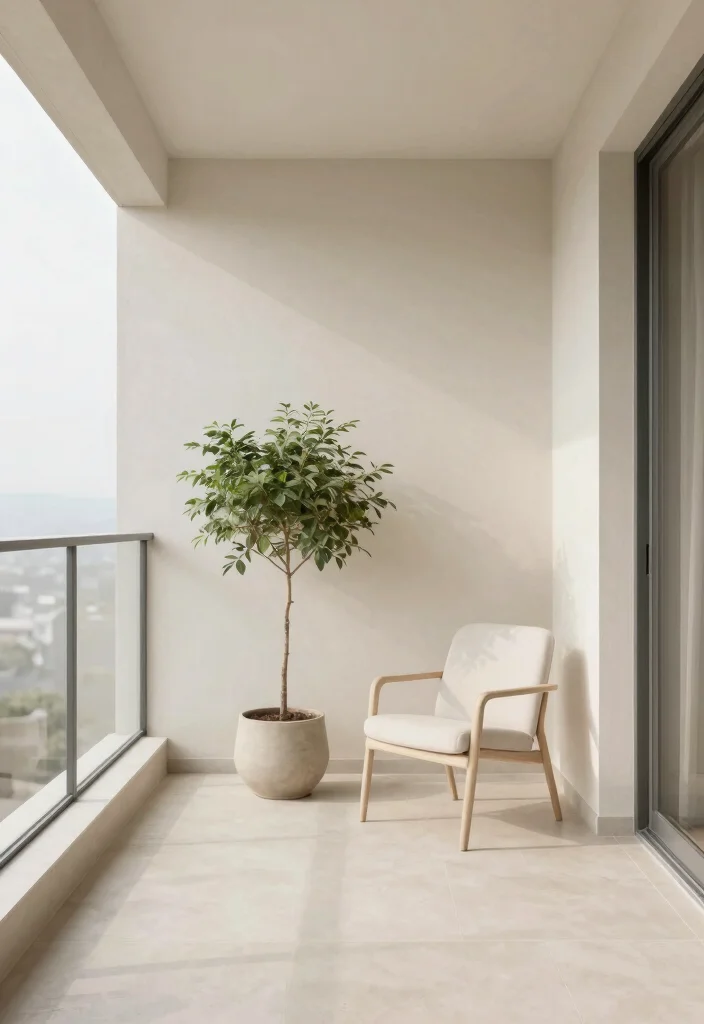 16 1st Floor Balcony Ideas That Upgrade Your Exterior Instantly 61 16 1st Floor Balcony Ideas That Upgrade Your Exterior Instantly - 11. Minimalist Serenity 1