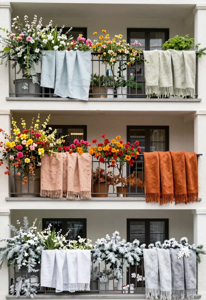 16 1st Floor Balcony Ideas That Upgrade Your Exterior Instantly 64 16 1st Floor Balcony Ideas That Upgrade Your Exterior Instantly - 14. Seasonal Decor 1