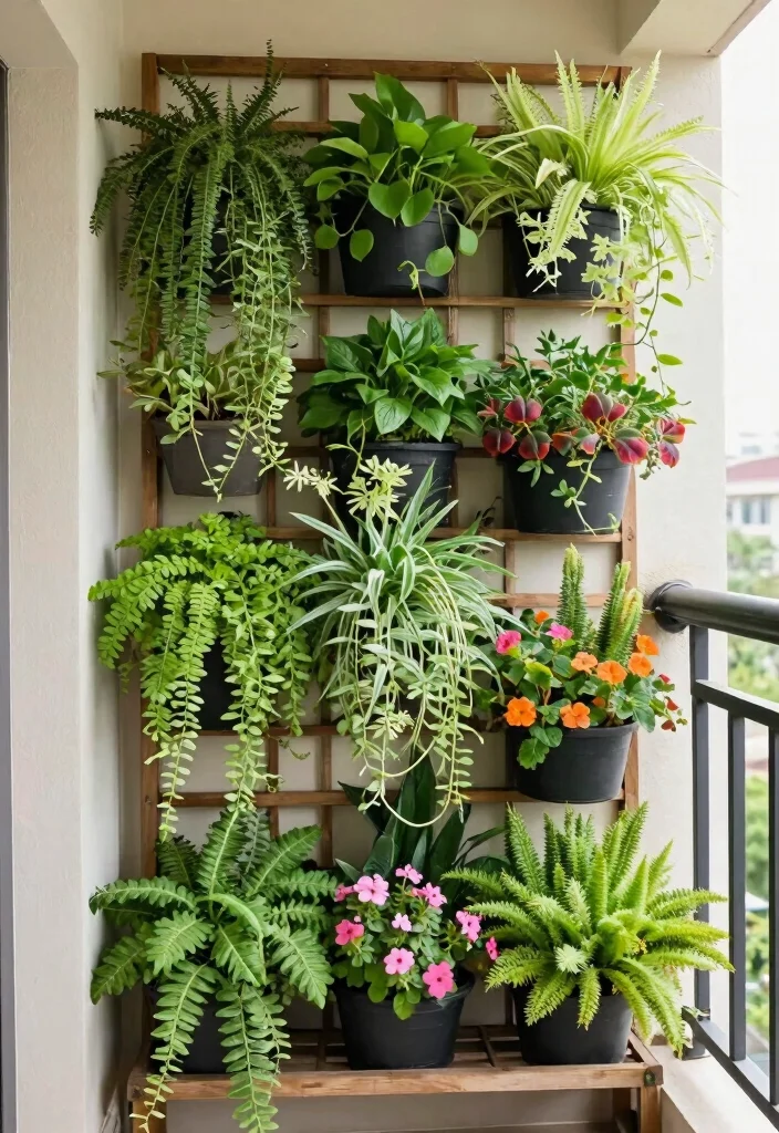 16 1st Floor Balcony Ideas That Upgrade Your Exterior Instantly 12 16 1st Floor Balcony Ideas That Upgrade Your Exterior Instantly - 2. Vertical Garden 1