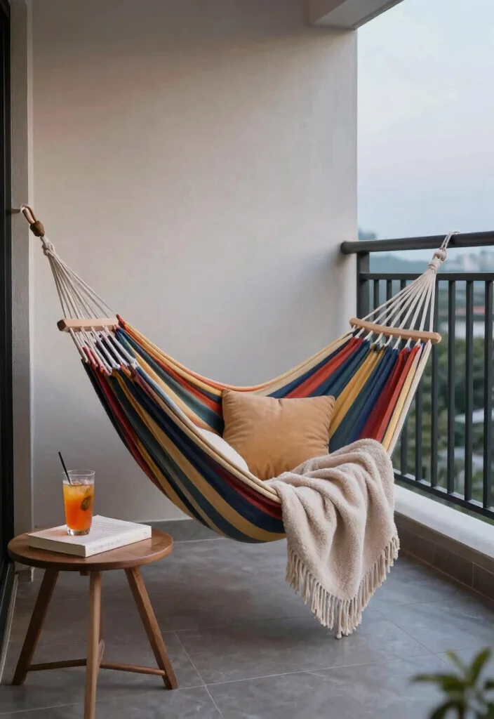16 1st Floor Balcony Ideas That Upgrade Your Exterior Instantly 34 16 1st Floor Balcony Ideas That Upgrade Your Exterior Instantly - 4. Lounge Area with Hammock 1