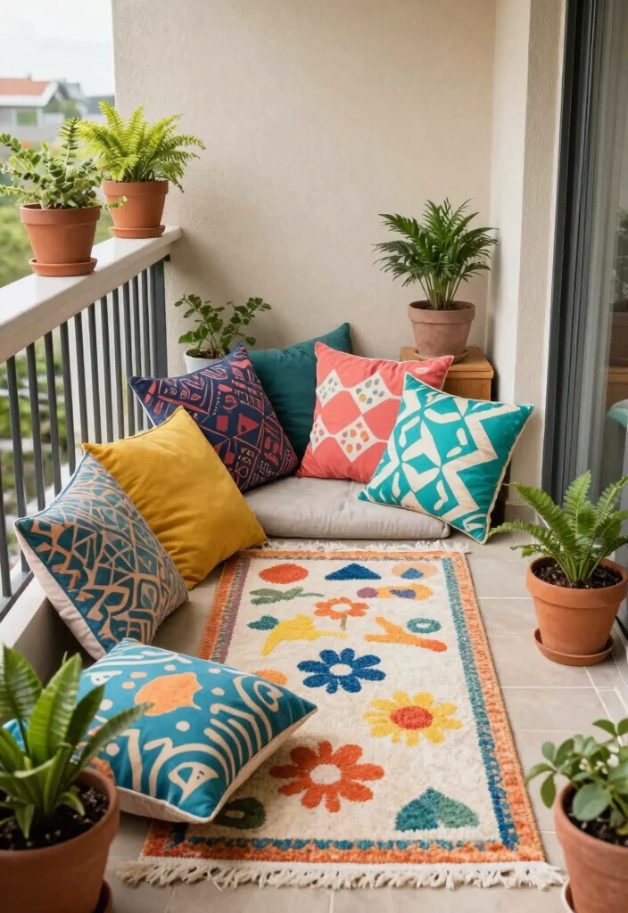 16 1st Floor Balcony Ideas That Upgrade Your Exterior Instantly 49 16 1st Floor Balcony Ideas That Upgrade Your Exterior Instantly - 9. Colorful Accents 1