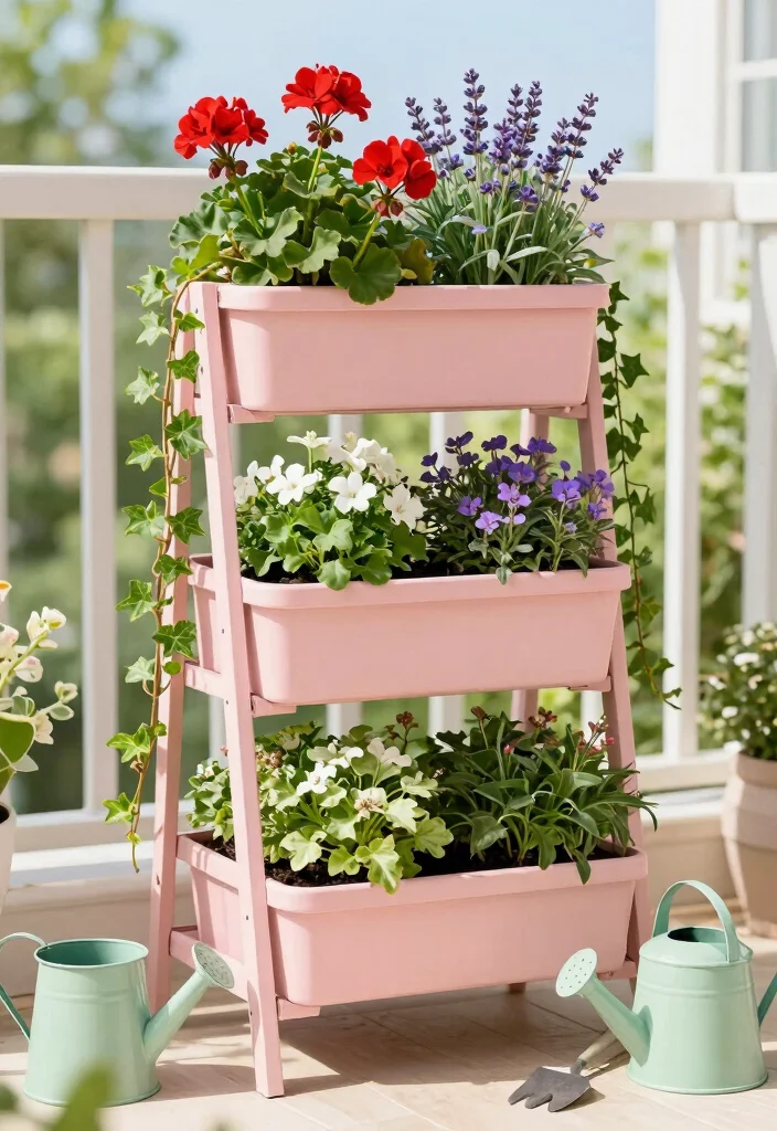 16 Container Garden Ideas Perfect for Small Spaces 1 16 Container Garden Ideas Perfect for Small Spaces - 1. Tiered Planter Stands 1
