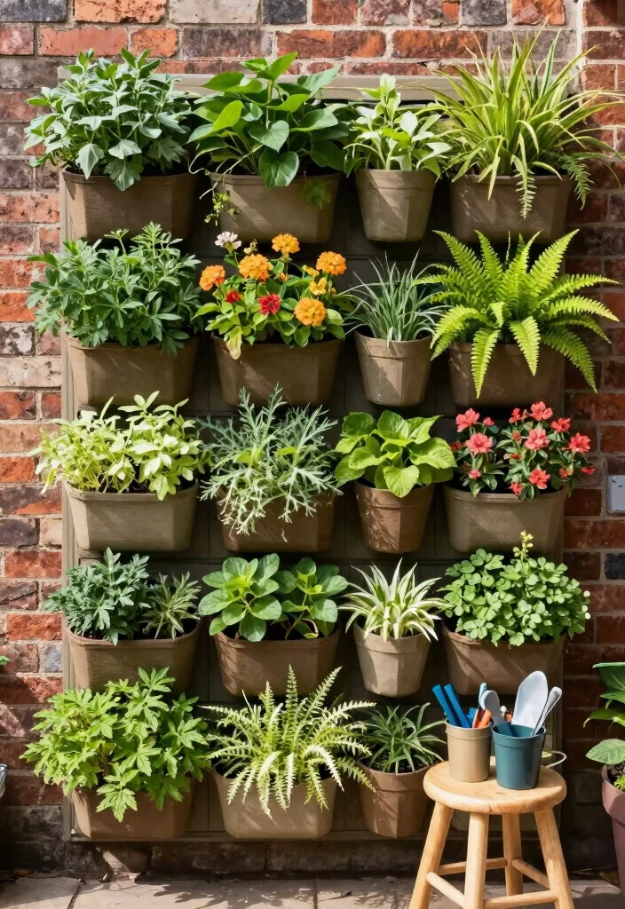16 Container Garden Ideas Perfect for Small Spaces 2 16 Container Garden Ideas Perfect for Small Spaces - 2. Vertical Garden Wall 1
