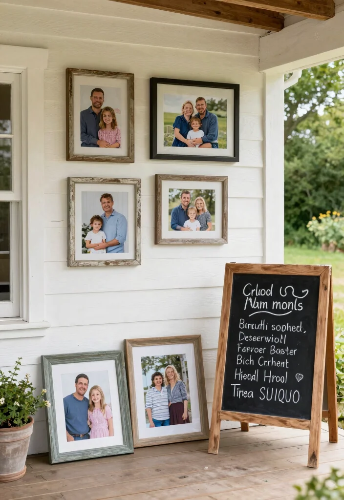 16 Farmhouse Patio Ideas That Feel Cozy & Timeless - 12. Personalized Decor Touches 1
