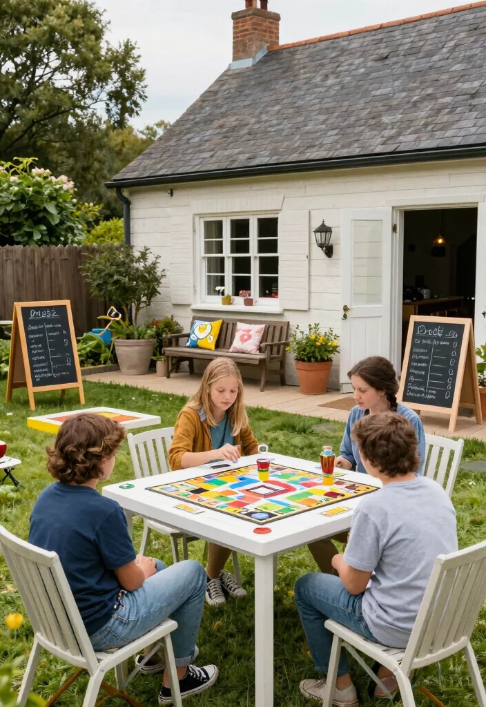 16 Farmhouse Patio Ideas That Feel Cozy & Timeless - 13. Outdoor Games for Fun 1