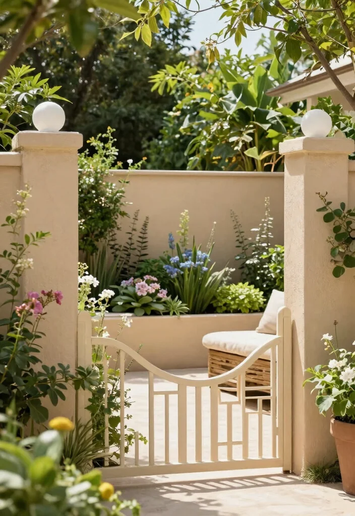 16 Fence Colour Ideas That Instantly Boost Curb Appeal 53 16 Fence Colour Ideas That Instantly Boost Curb Appeal - 13. Earthy Beige 1