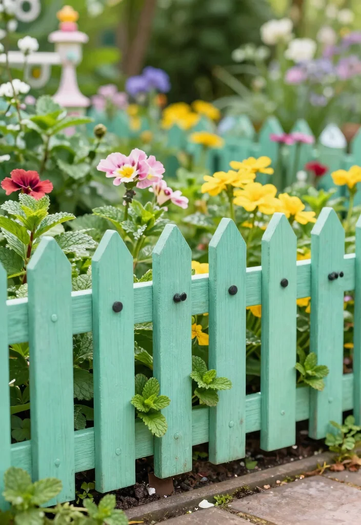 16 Fence Colour Ideas That Instantly Boost Curb Appeal 65 16 Fence Colour Ideas That Instantly Boost Curb Appeal - 15. Playful Mint 1