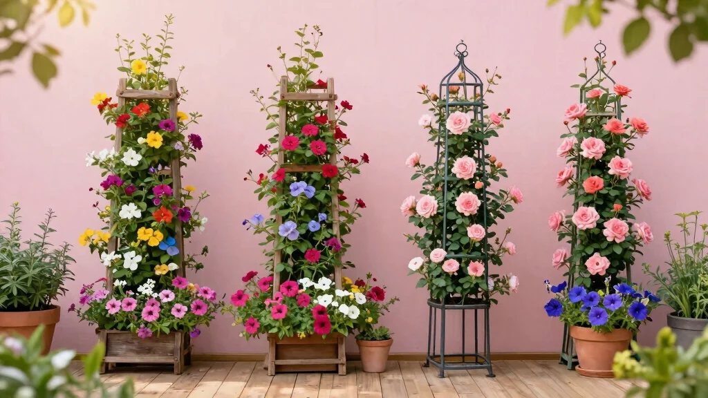 16 Flower Trellis Ideas That Create a Blooming Statement