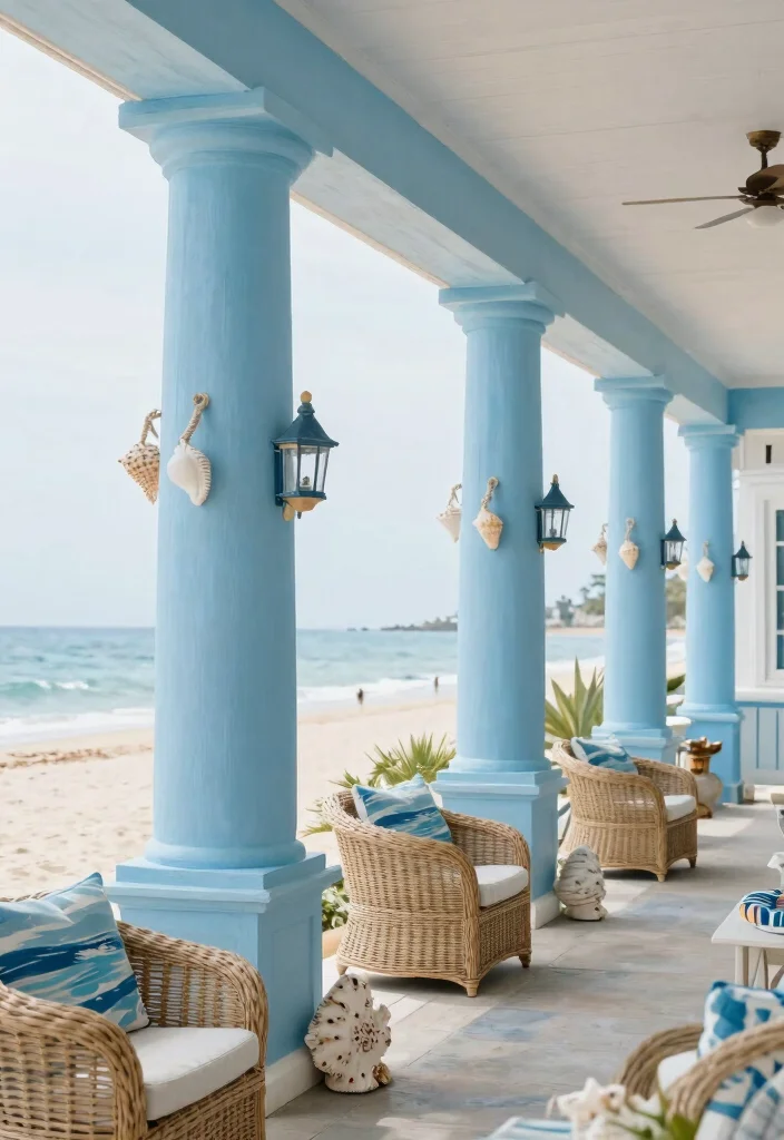 16 Front Porch Column Ideas That Add Classic Charm 42 16 Front Porch Column Ideas That Add Classic Charm - 12. Coastal-inspired Columns 1
