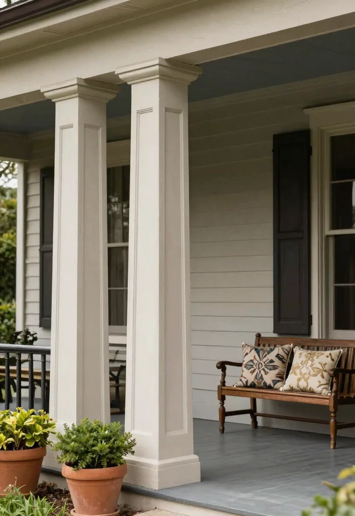 16 Front Porch Column Ideas That Add Classic Charm 14 16 Front Porch Column Ideas That Add Classic Charm - 4. Vintage-inspired Panel Columns 1
