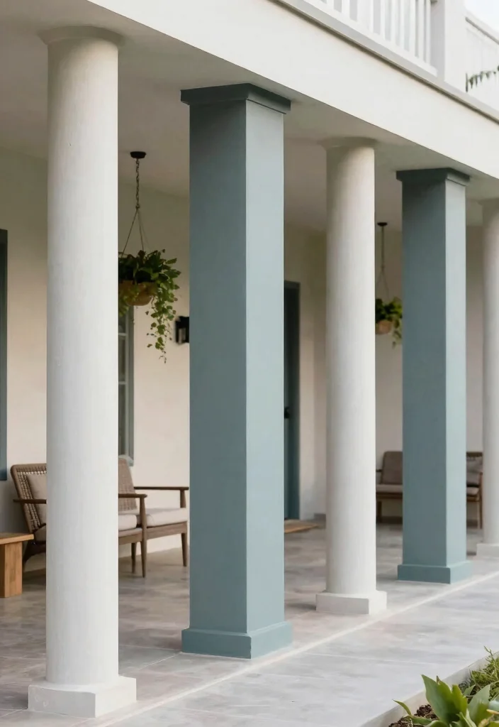 16 Front Porch Column Ideas That Add Classic Charm 16 16 Front Porch Column Ideas That Add Classic Charm - 6. Simple Square Columns 1