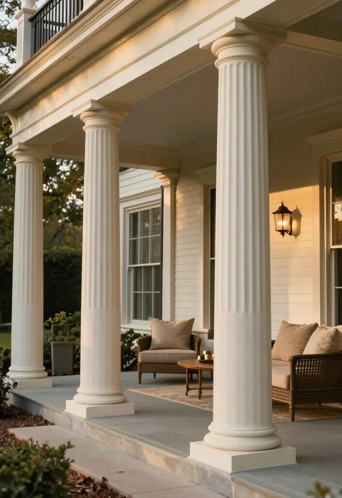 16 Front Porch Column Ideas That Add Classic Charm 27 16 Front Porch Column Ideas That Add Classic Charm - 7. Fluted Columns for Elegance 1