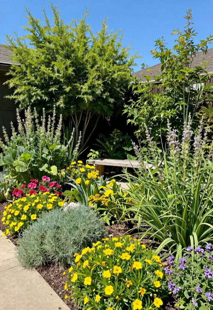 16 Front Yard Ideas on a Budget That Look Expensive 23 16 Front Yard Ideas on a Budget That Look Expensive - 3. Lush Greenery with Native Plants 1