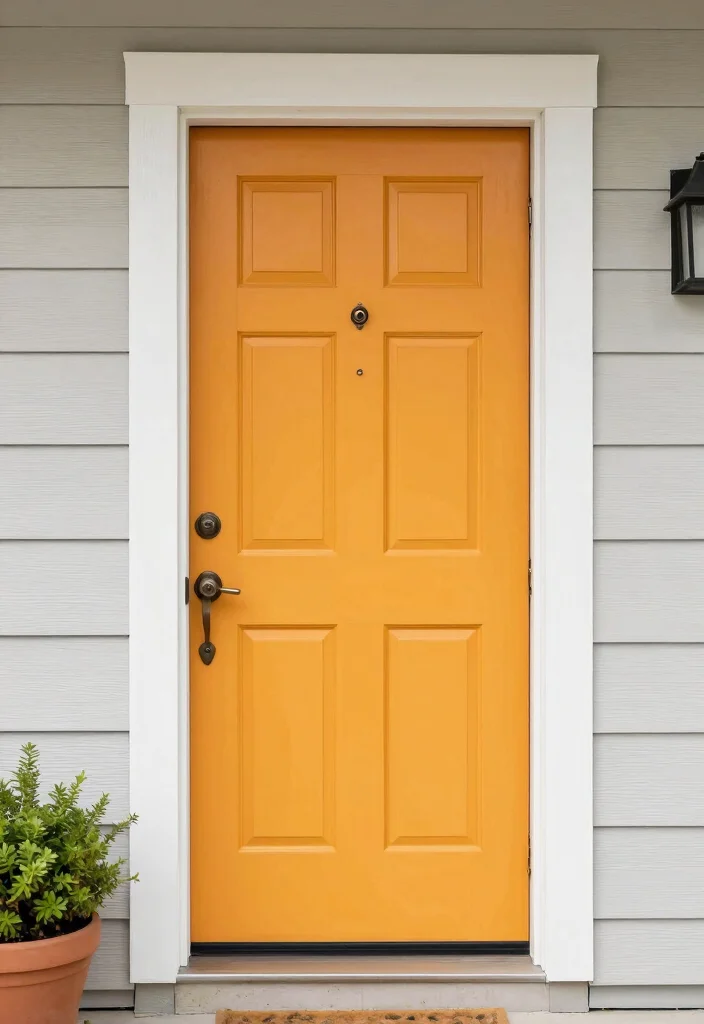 16 Front Yard Ideas on a Budget That Look Expensive 25 16 Front Yard Ideas on a Budget That Look Expensive - 5. Colorful Door Makeover 1