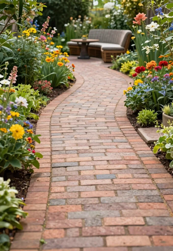 16 Outdoor Steps Ideas That Blend Beauty & Function 52 16 Outdoor Steps Ideas That Blend Beauty & Function - 12. Curved Brick Pathways 1