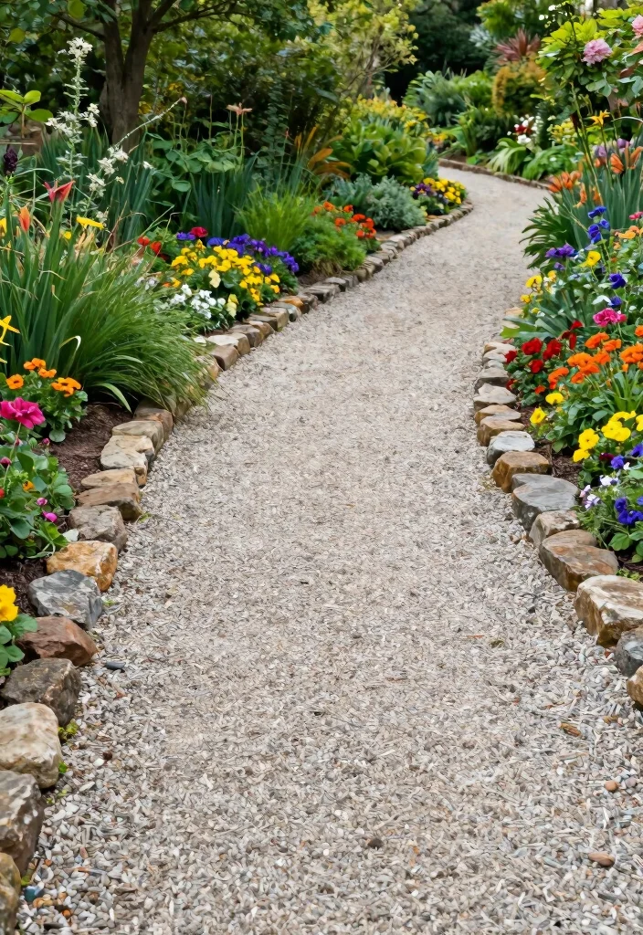 16 Outdoor Steps Ideas That Blend Beauty & Function 23 16 Outdoor Steps Ideas That Blend Beauty & Function - 3. Gravel Pathways 1