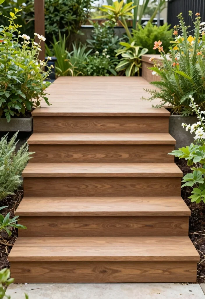 16 Outdoor Steps Ideas That Blend Beauty & Function 49 16 Outdoor Steps Ideas That Blend Beauty & Function - 9. Eco-Friendly Composite Steps 1